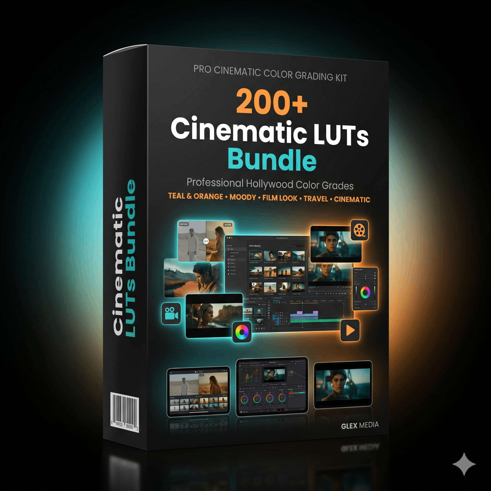 200+ Cinematic LUTs