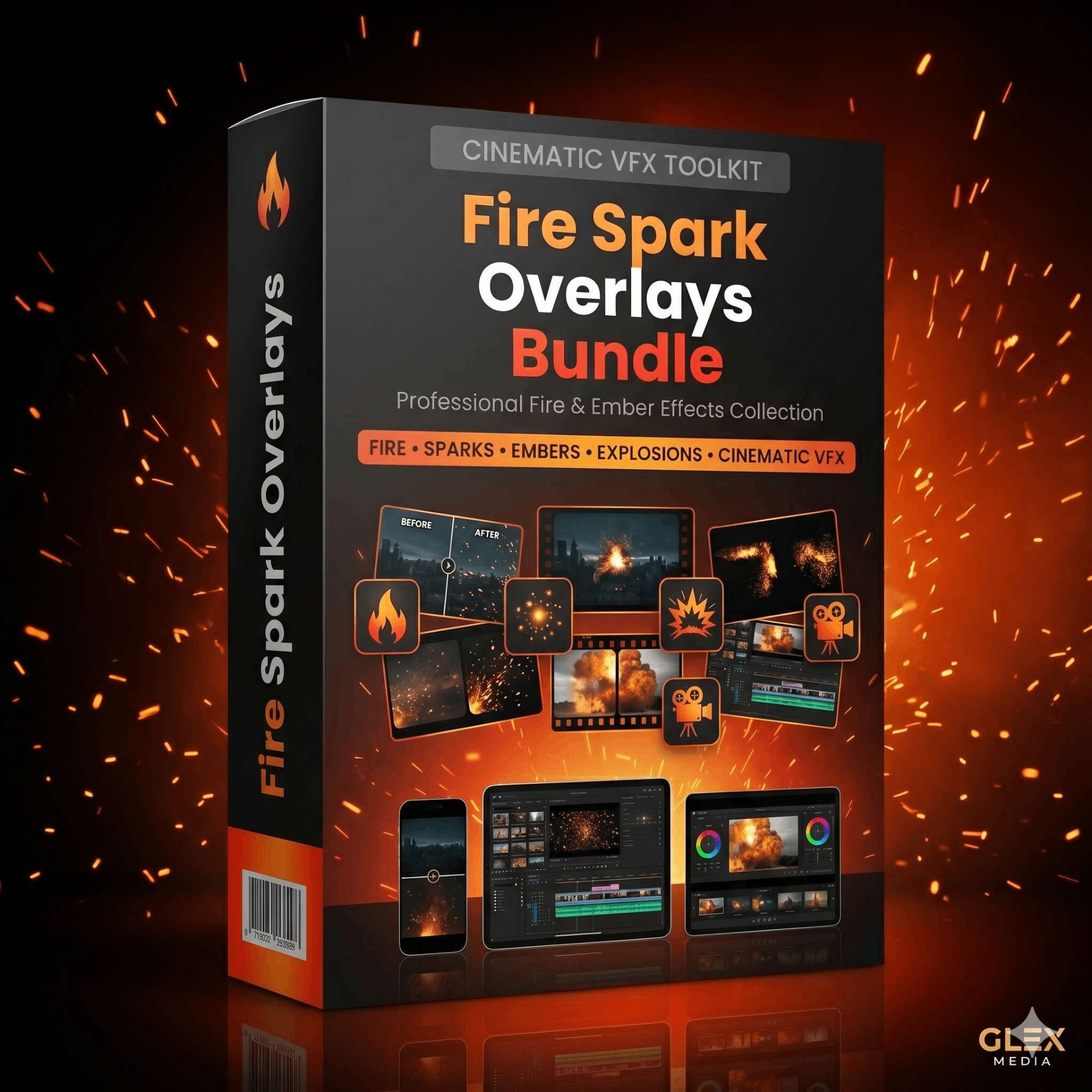 Fire Spark Overlays
