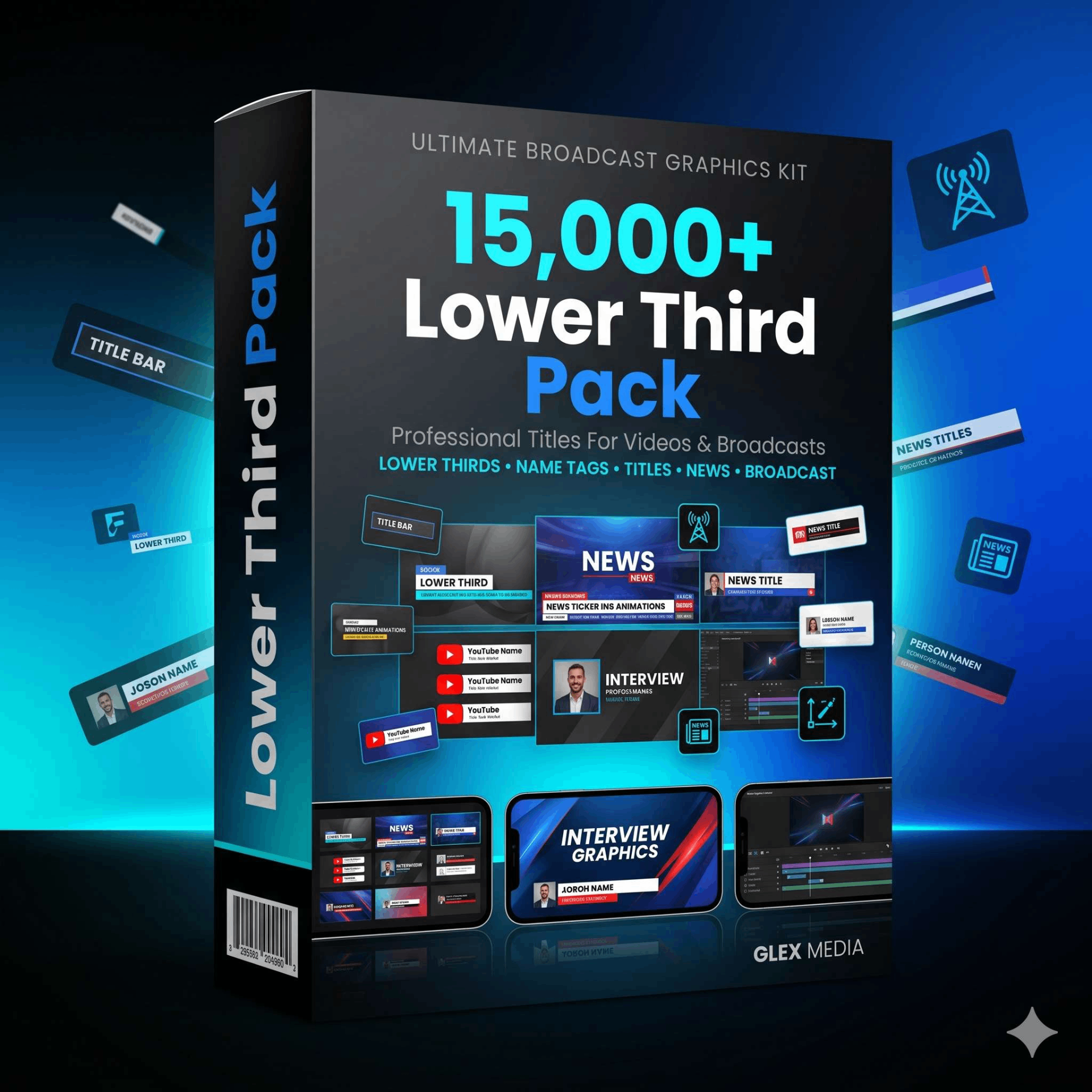 15,000+ Broadcast Pack